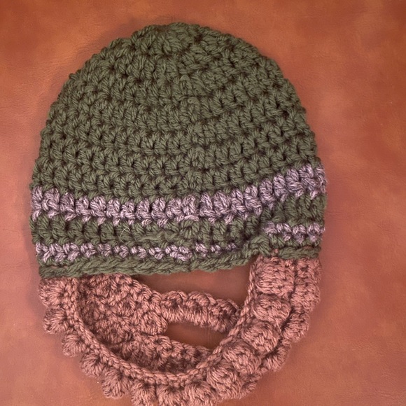 🎩 NWOT Handmade Baby Hat and Beard - Picture 2 of 3